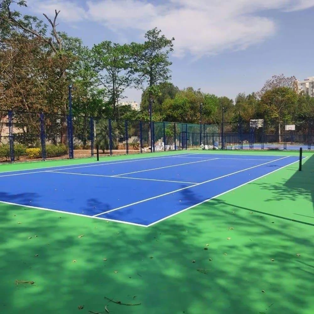 Professional tennis court complex